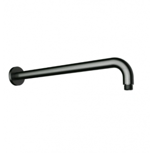 Cora Round Gun Metal Horizontal Shower Arm 400mm